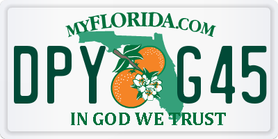 FL license plate DPYG45