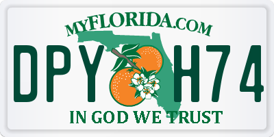 FL license plate DPYH74