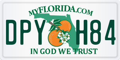 FL license plate DPYH84