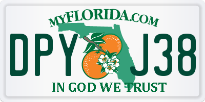 FL license plate DPYJ38