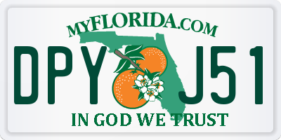 FL license plate DPYJ51