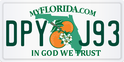 FL license plate DPYJ93