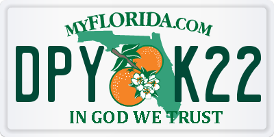 FL license plate DPYK22