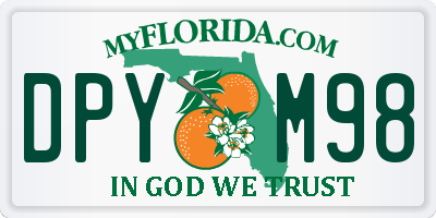 FL license plate DPYM98