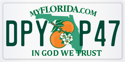 FL license plate DPYP47