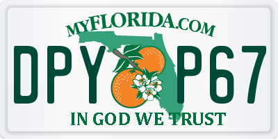 FL license plate DPYP67