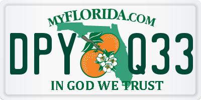 FL license plate DPYQ33