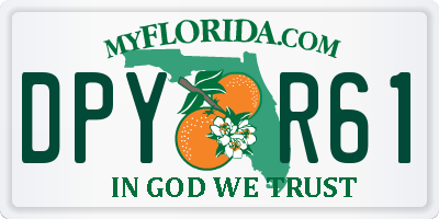 FL license plate DPYR61