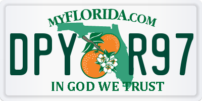 FL license plate DPYR97