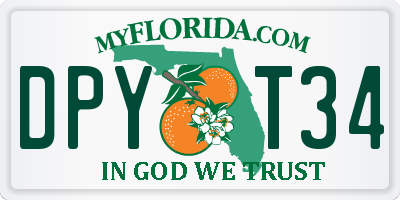 FL license plate DPYT34