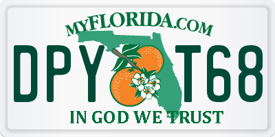 FL license plate DPYT68
