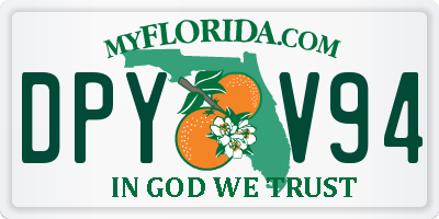 FL license plate DPYV94