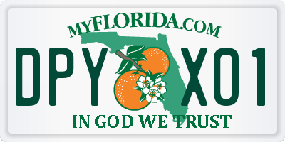 FL license plate DPYX01