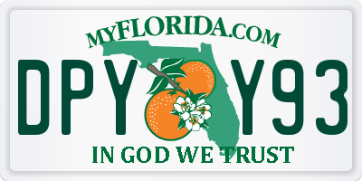 FL license plate DPYY93