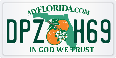 FL license plate DPZH69