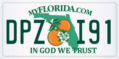FL license plate DPZI91
