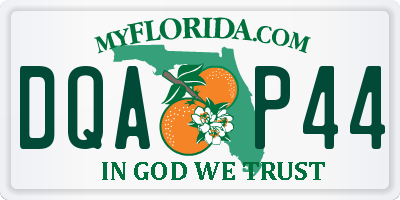 FL license plate DQAP44