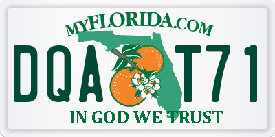 FL license plate DQAT71
