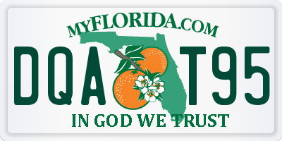 FL license plate DQAT95