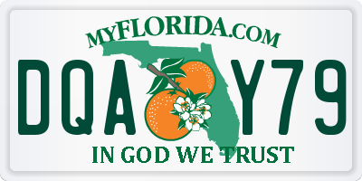 FL license plate DQAY79