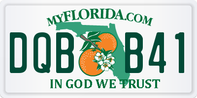FL license plate DQBB41