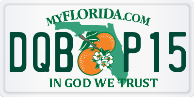 FL license plate DQBP15