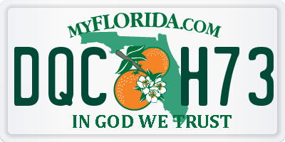 FL license plate DQCH73