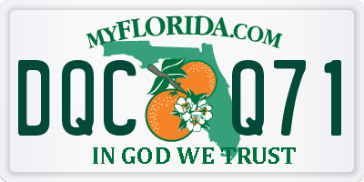 FL license plate DQCQ71