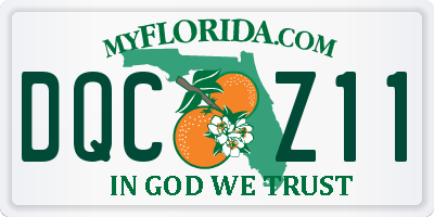 FL license plate DQCZ11