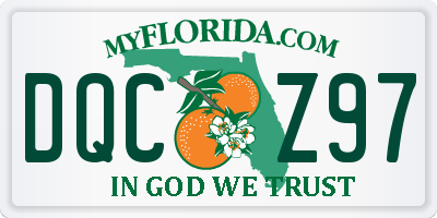 FL license plate DQCZ97