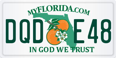 FL license plate DQDE48