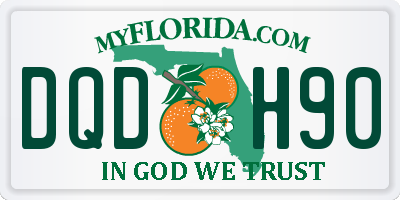 FL license plate DQDH90
