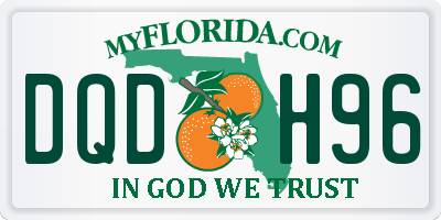 FL license plate DQDH96