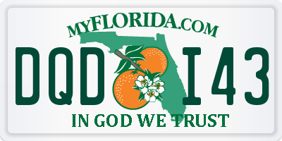 FL license plate DQDI43