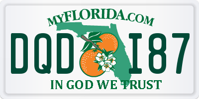 FL license plate DQDI87