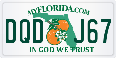 FL license plate DQDJ67