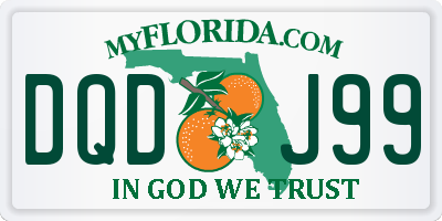 FL license plate DQDJ99