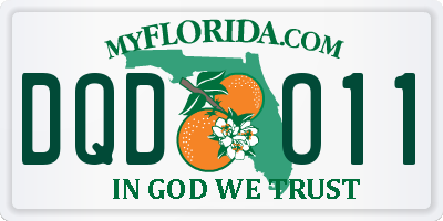 FL license plate DQDO11