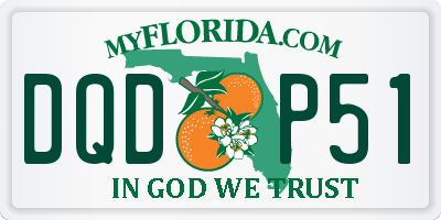 FL license plate DQDP51