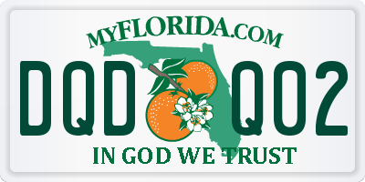 FL license plate DQDQ02