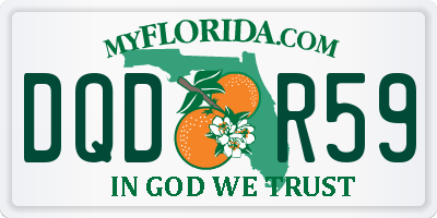 FL license plate DQDR59