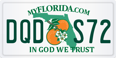 FL license plate DQDS72