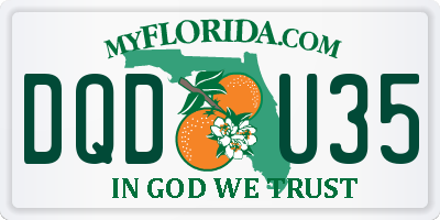 FL license plate DQDU35
