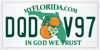 FL license plate DQDV97