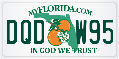 FL license plate DQDW95