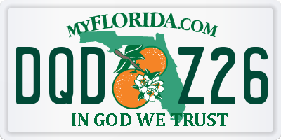 FL license plate DQDZ26