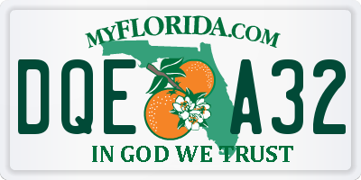 FL license plate DQEA32