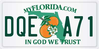FL license plate DQEA71