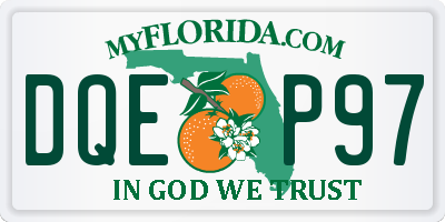 FL license plate DQEP97