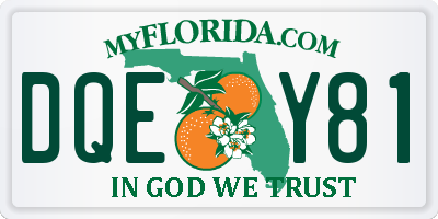 FL license plate DQEY81